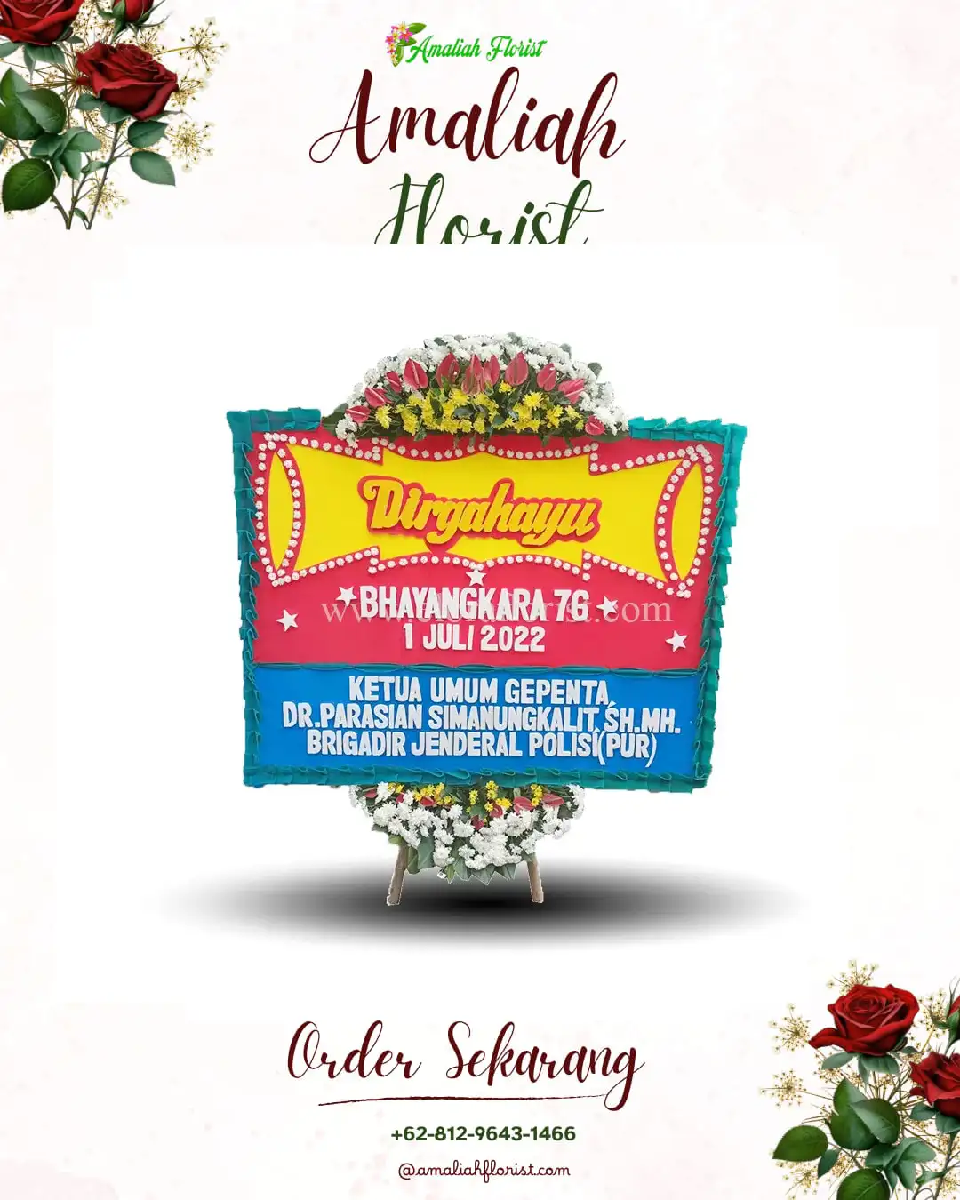 Papan Bunga HUT Ulang Tahun Kutogirang